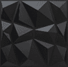 Wallpanel 3D De Pvc Black De 50cmx50cm